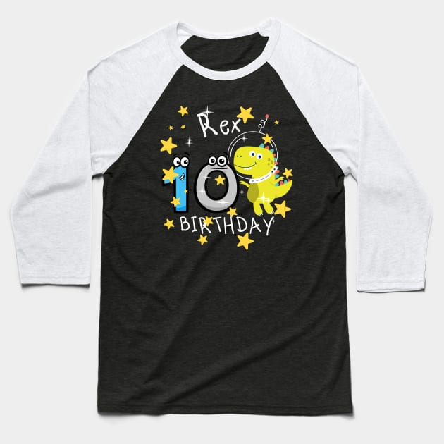 It's My 10th Birthday This Boy Is Now 10 Years Old Baseball T-Shirt by Johner_Clerk_Design